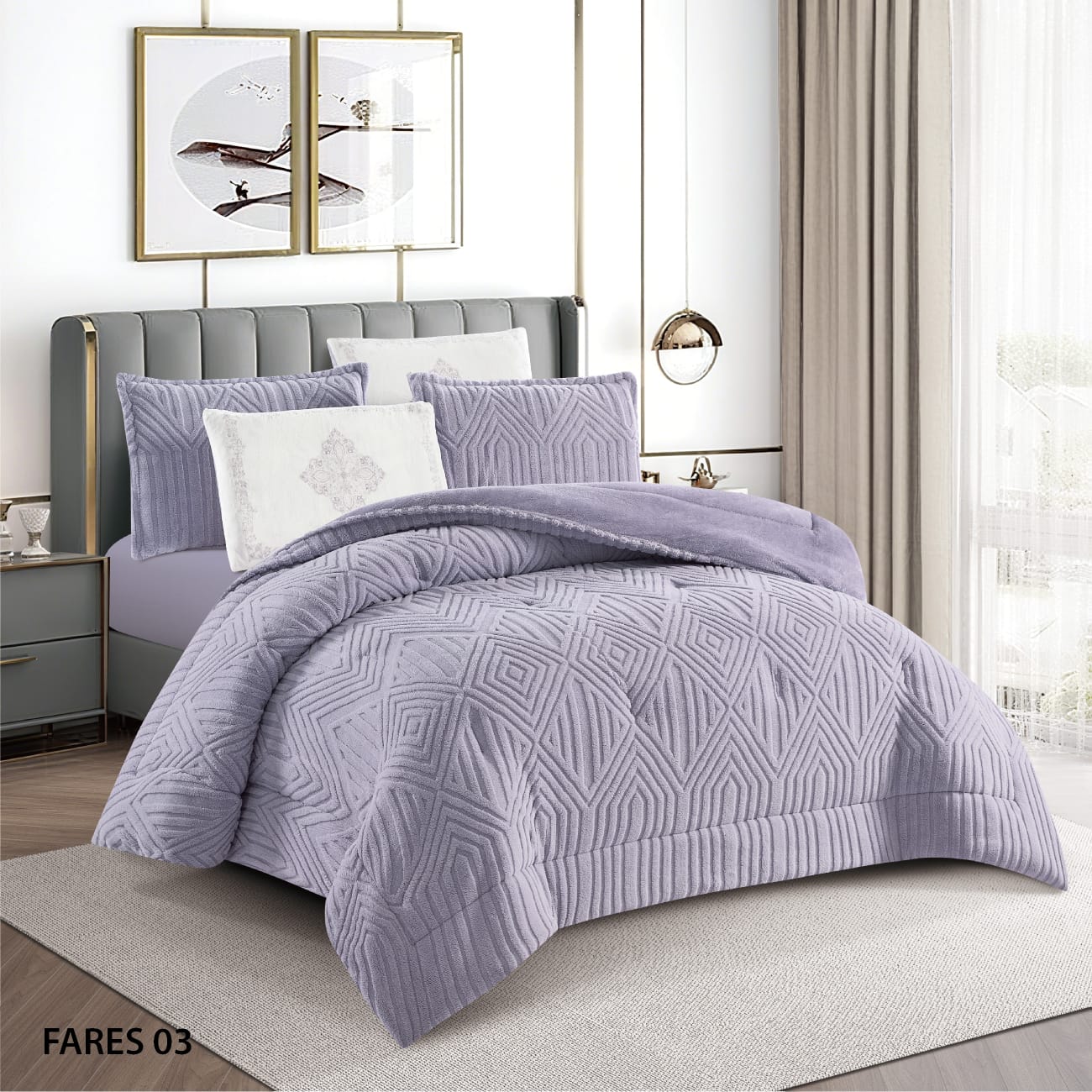 King Size Winter Comforter Set 6 PC مجوز كنج سايز