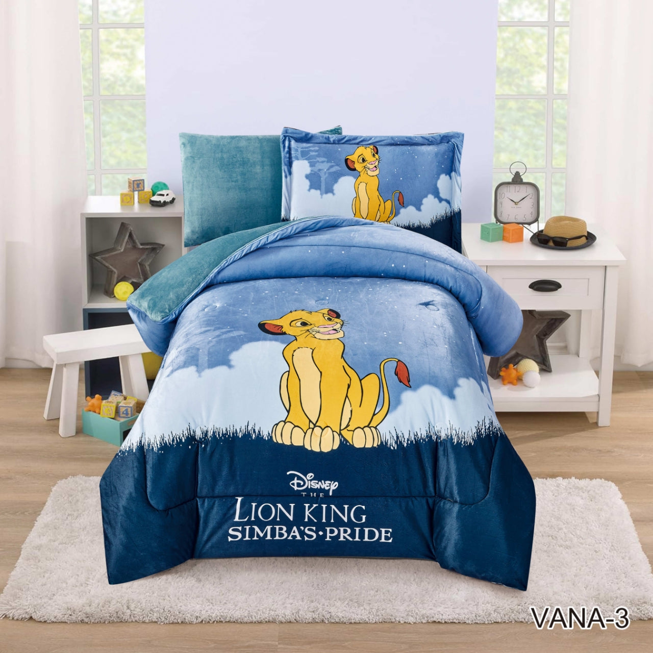 طقم لحاف مفرد/ونصف رسومات اطفال شتوي Twin/Full 4 PC Kids Winter Comforter Set