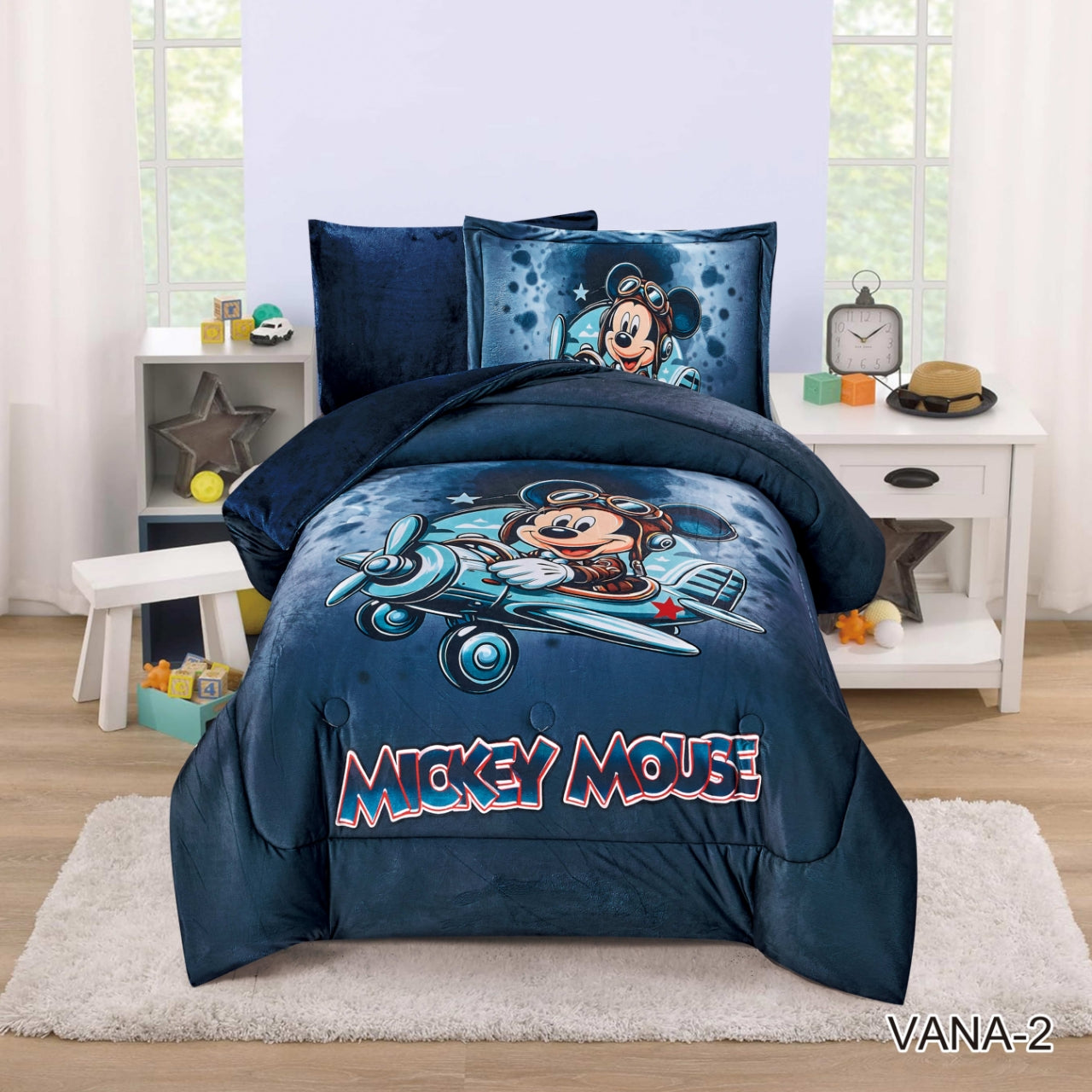 طقم لحاف مفرد/ونصف رسومات اطفال شتوي Twin/Full 4 PC Kids Winter Comforter Set