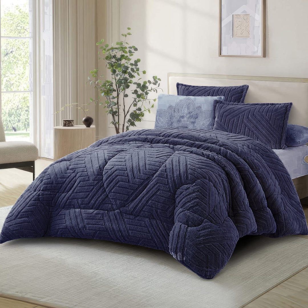 طقم لحاف مجوز ريهاب شتوي فرو 6 قطع